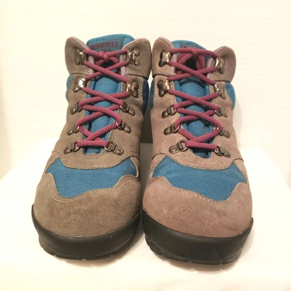 Merrell Women's Lazer Vintage 90's Hiking Boots T Suede Leather Size 8 - Picture 6 of 16
